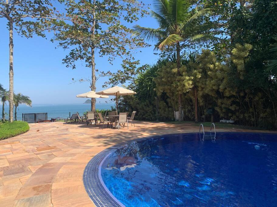 Casa Deliciosa Em Condo C/ Piscina Frente Ao Mar Sao Sebastiao  Exterior photo